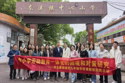 劳动教育成果共分享 校际携手促提质&mdash;&mdash;湖南邓元泰镇城西九年制学校课题组赴龙溪镇中心小学开展课题推广活动